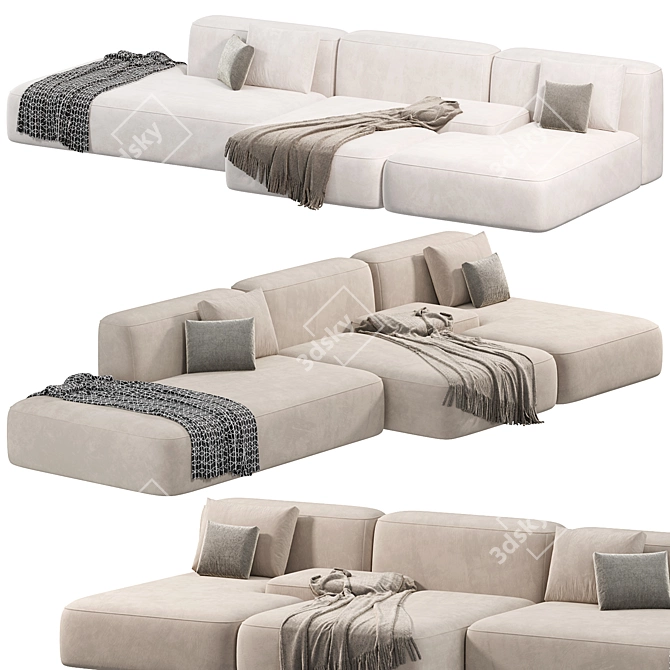 Lema Cloud Sofa Modular Design 3D model image 3