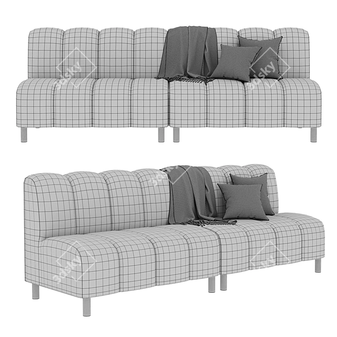 Rio Modular Sofa by Yunicov 3D model image 3