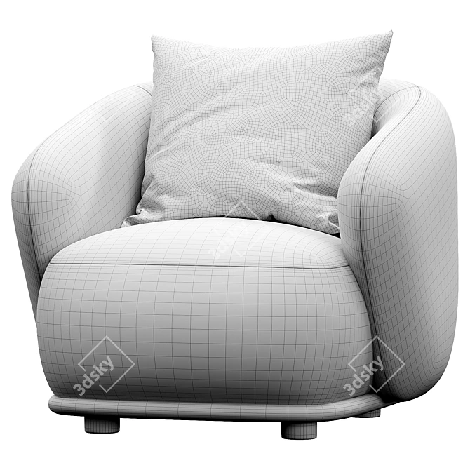 Rene Modern 3D Furniture Model 3D model image 5