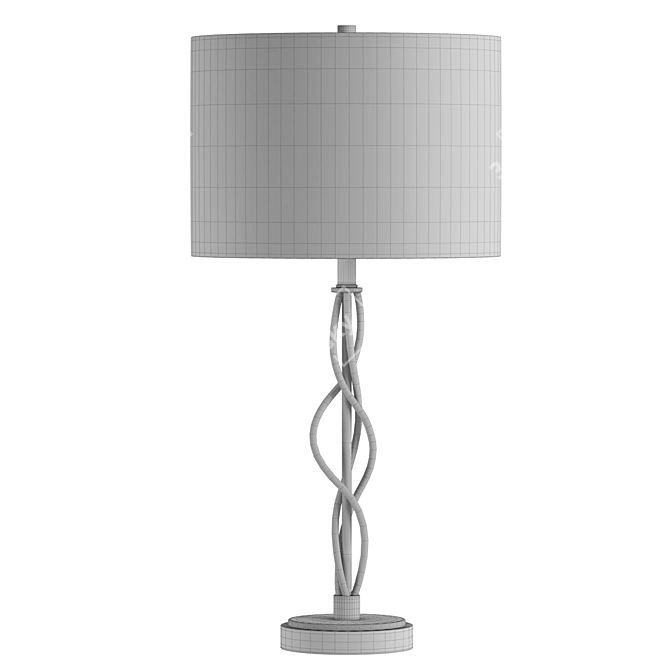 Iron Spiral Table Lamp - BO-2857TB 3D model image 3