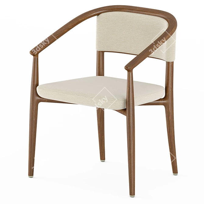 Luxury Sinbad Armchair: Italian Elegance 3D model image 13