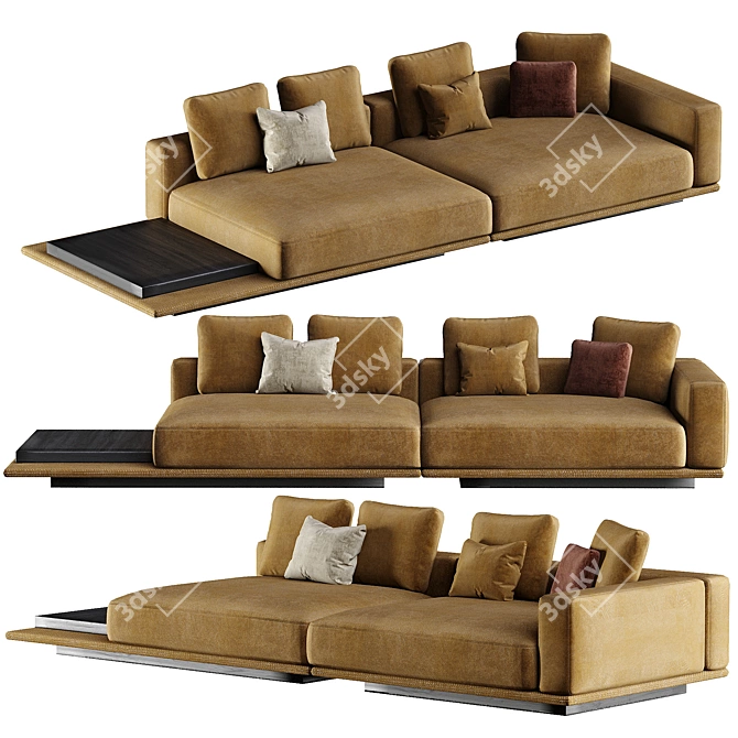 Luxury Italian Sofas Minotti Collection 3D model image 1