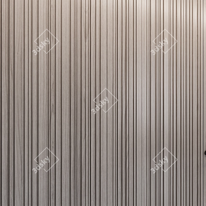 Decorative Wood Wall Panels 3D model image 3