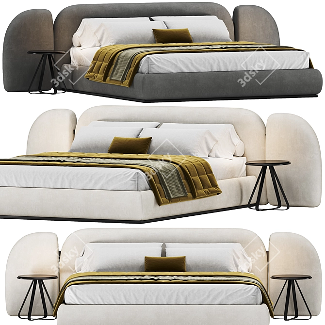 Elegant Vao Bed by Paolo Castelli 3D model image 1