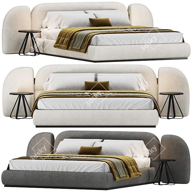 Elegant Vao Bed by Paolo Castelli 3D model image 2
