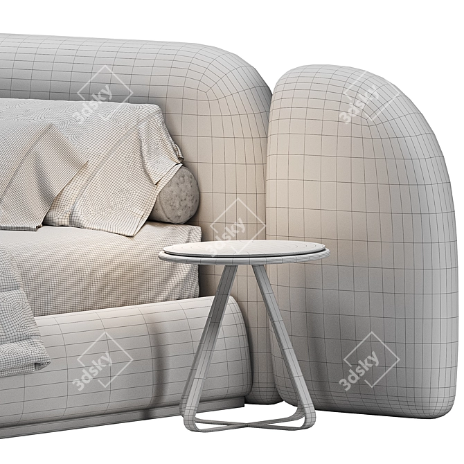 Elegant Vao Bed by Paolo Castelli 3D model image 4