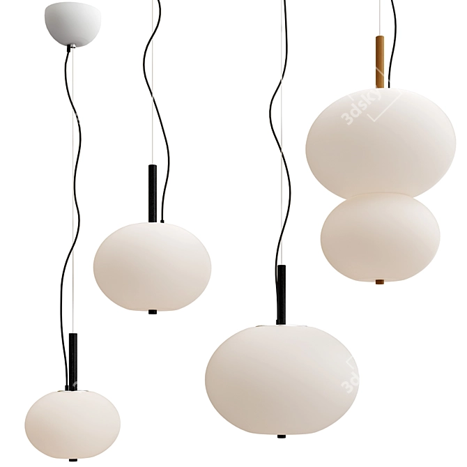 Ilargi Pendant Lamps Collection | Iratzoki Lizaso 3D model image 1