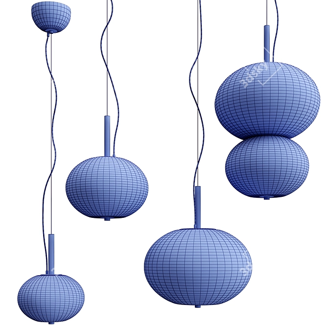 Ilargi Pendant Lamps Collection | Iratzoki Lizaso 3D model image 3