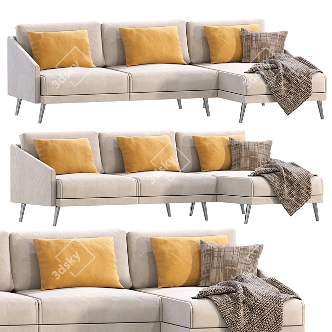  Modern Seville Sofa Design 3D model image 2