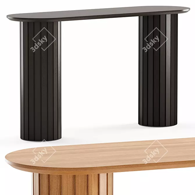 Elegant Benedict Console Table 2014 3D model image 1