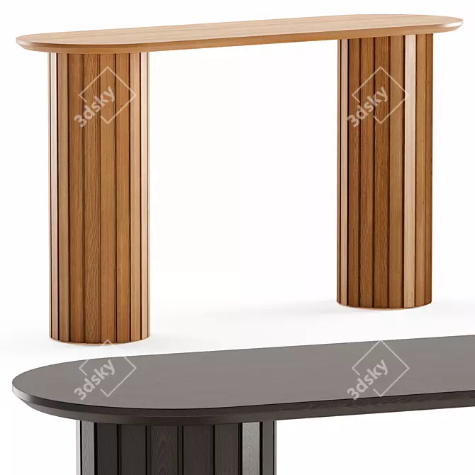 Elegant Benedict Console Table 2014 3D model image 2