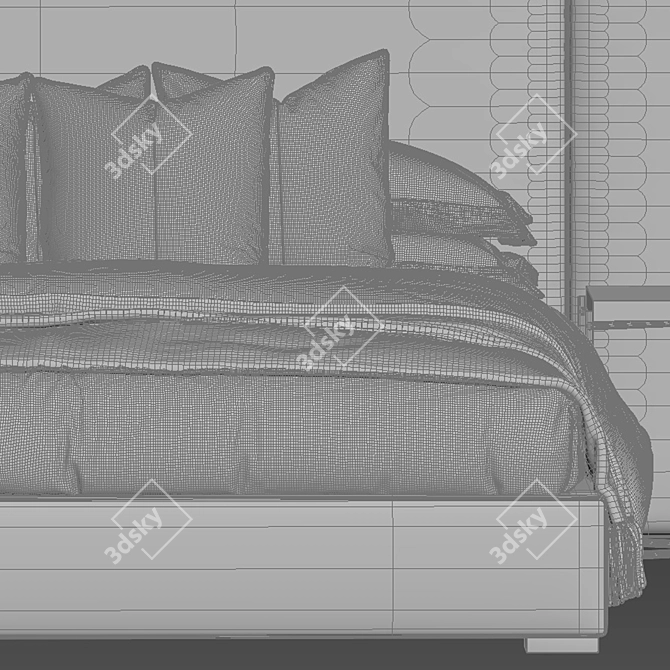 Title: Modena Bed at Restoration Hardware 3D model image 4