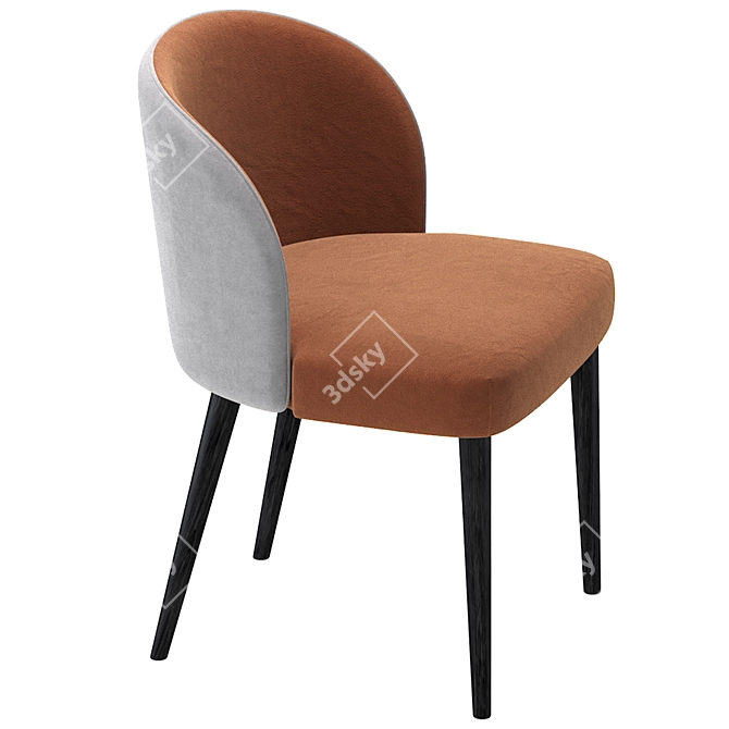 Elegant Ashvill Chair by Cazarina 3D model image 4