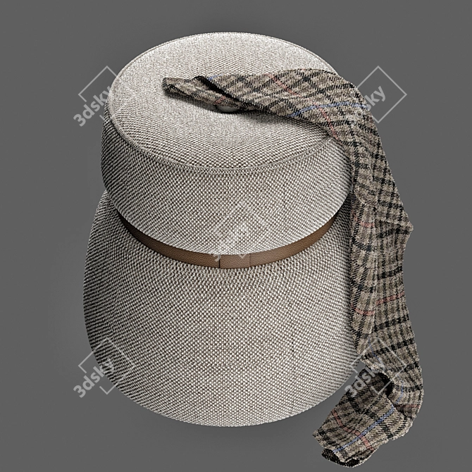Leplì Pouf by Kensaku Oshiro 3D model image 2
