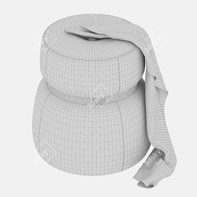 Leplì Pouf by Kensaku Oshiro 3D model image 3