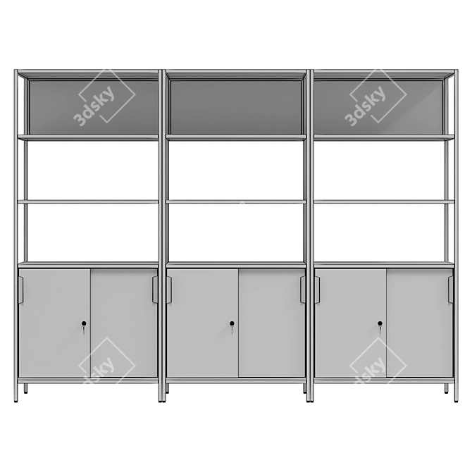 IKEA TROTTEN Cabinet Combination: Modular Storage 3D model image 7