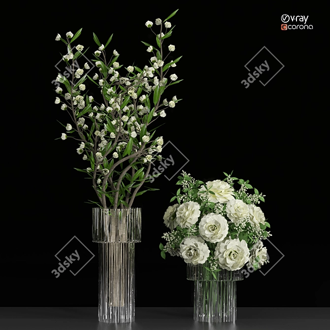 2015 Flower Model Kit 6 3D model image 1