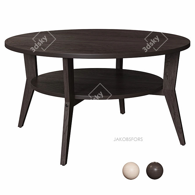 Scandi Oak Coffee Table Kit 3D model image 2