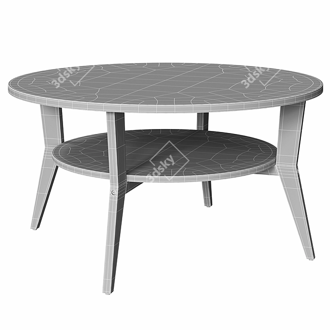 Scandi Oak Coffee Table Kit 3D model image 4