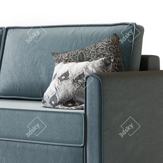 Lille Sofa Collection: Velvet Colors 3D model image 7