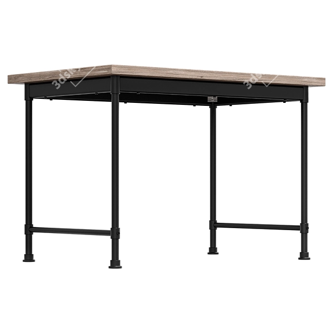 Versatile IKEA KULLABERG Desk 3D model image 4