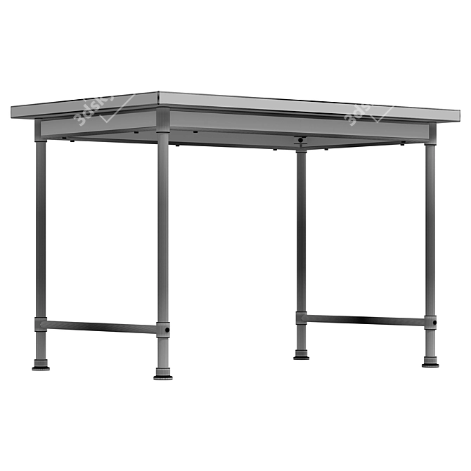 Versatile IKEA KULLABERG Desk 3D model image 7