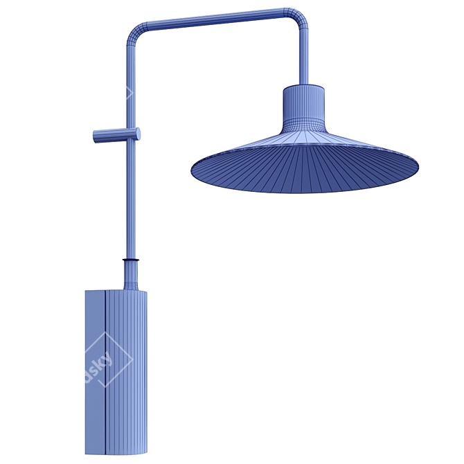 Sophisticated PLATET Wall Lamp Collection 3D model image 3