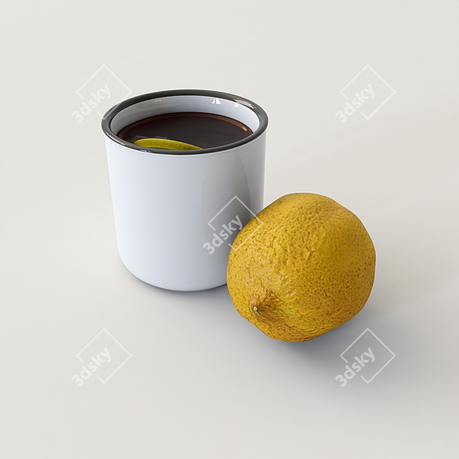 Lemon Tea Mug 3D model image 3