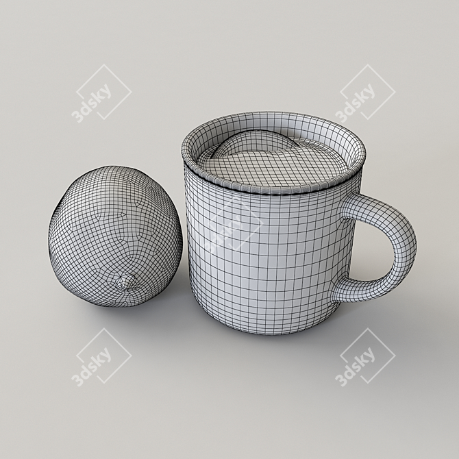 Lemon Tea Mug 3D model image 4