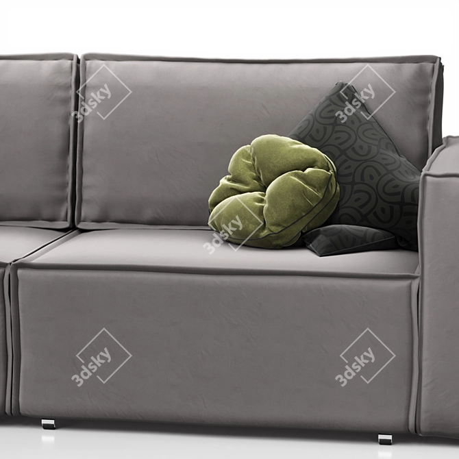 Loft Velvet Sofa Collection 3D model image 7