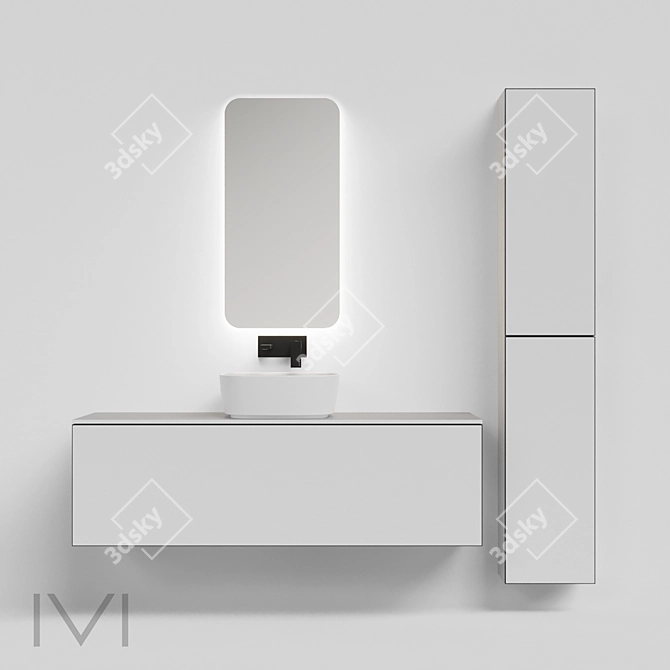 Modern Minimalist Furniture Collection 3D model image 1