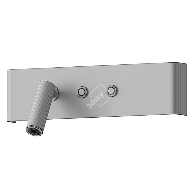  Sleek Midnight Wall Sconce 3D model image 3