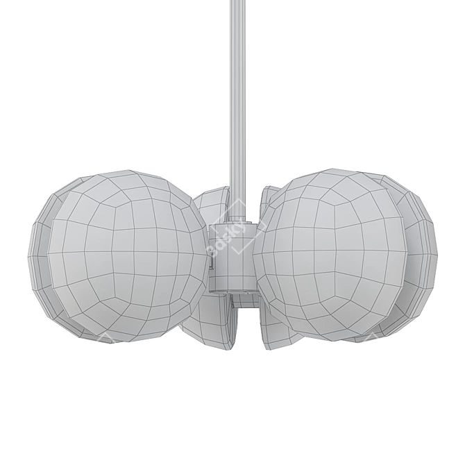Elegant Hudson Valley Kert Chandelier 3D model image 2
