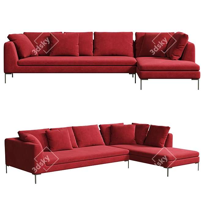 Modern Elegance in Citterio Sofa 3D model image 2