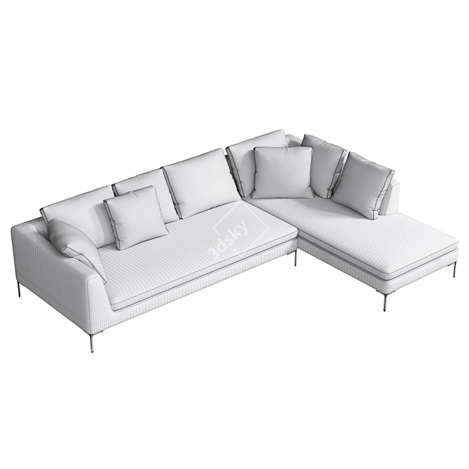 Modern Elegance in Citterio Sofa 3D model image 3