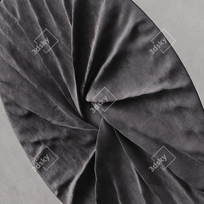 Round Decorative Wall Panel 90cm 3D model image 2
