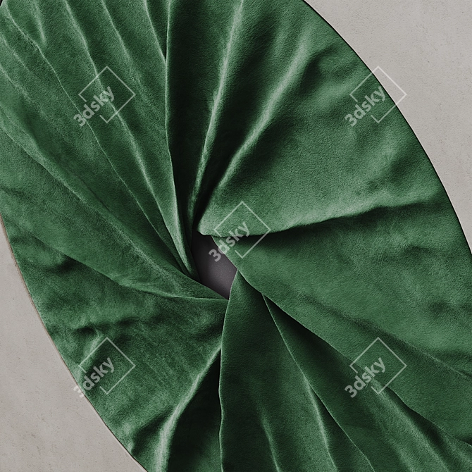Round Decorative Wall Panel 90cm 3D model image 3
