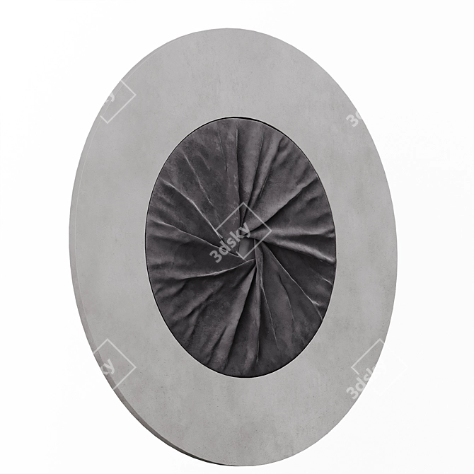 Round Decorative Wall Panel 90cm 3D model image 4