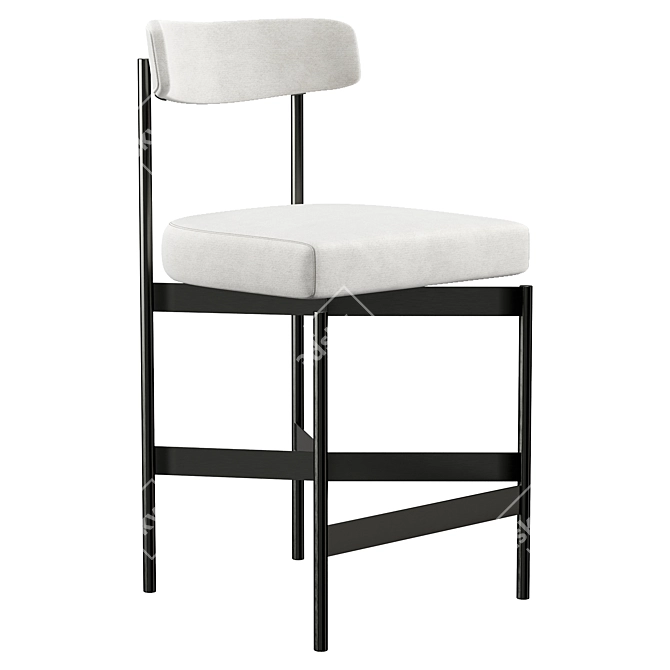 Elegant Modern Remy Counter Stool 3D model image 1