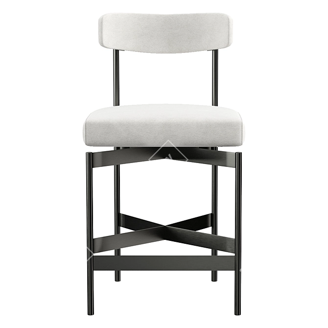 Elegant Modern Remy Counter Stool 3D model image 2