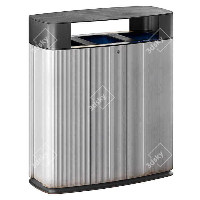 Modern Trash Bin for Decor 3D model image 1