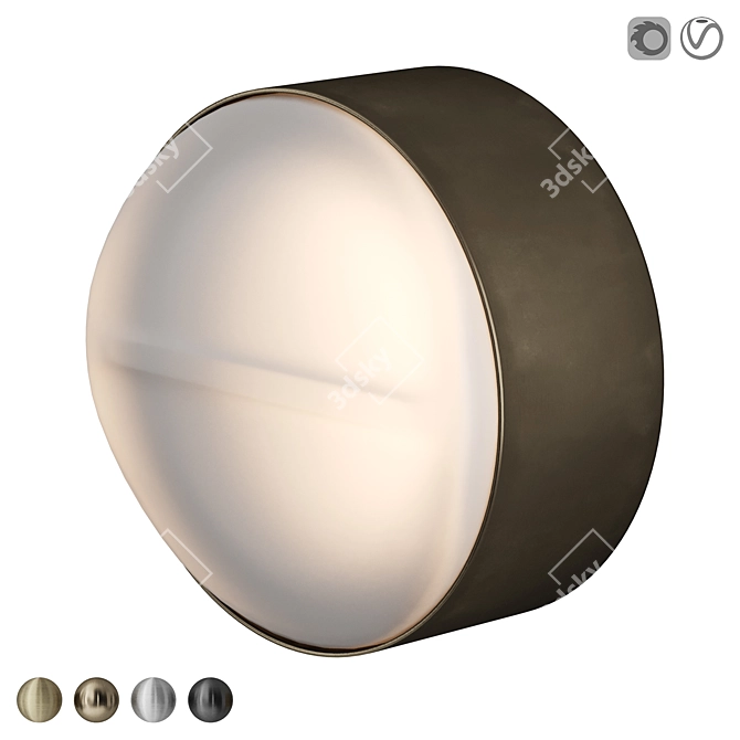 Outdoor Wall Lamp Articolo Occhi 3D model image 1