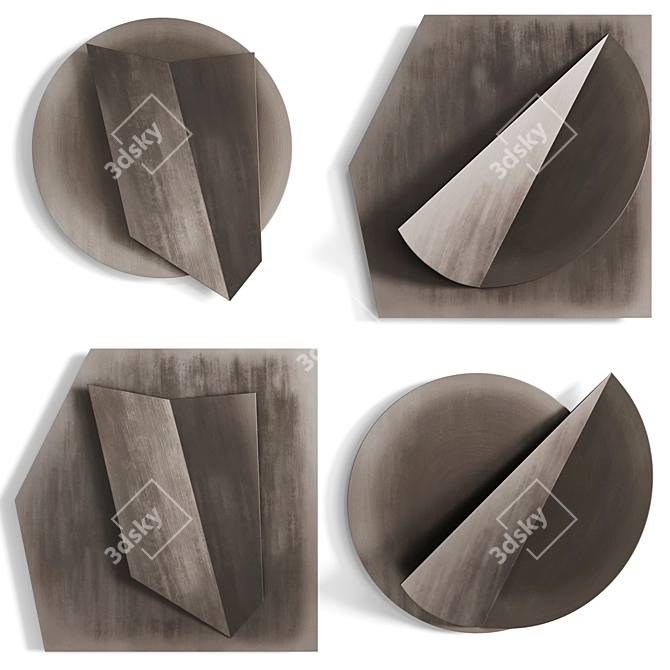 Amadeus Metal Finish Wall Art 3D model image 5