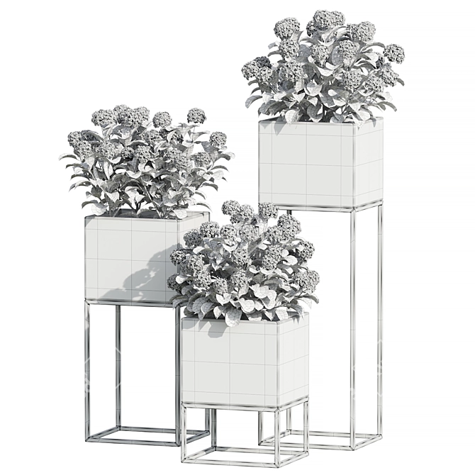 Design 3 Outdoor Plant Display 3D model image 2
