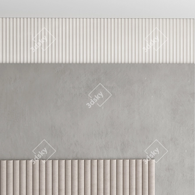 3D Decorative Wall Panel Set 3D model image 5