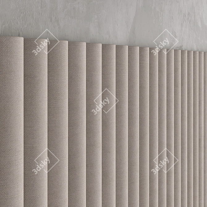 3D Decorative Wall Panel Set 3D model image 6