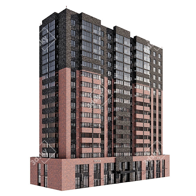 Corona Version 9 Residential Building 3D model image 2