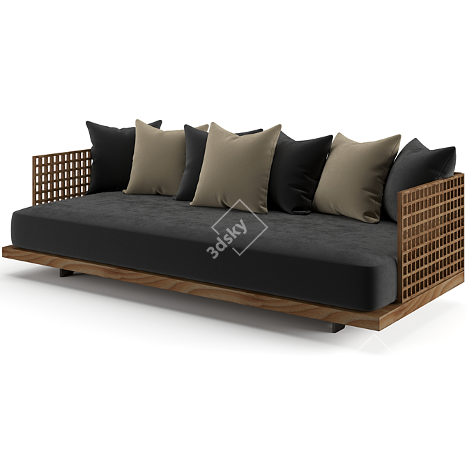 Modern Minotti Quadrado Sofa 3D model image 4