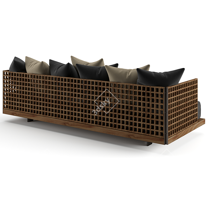 Modern Minotti Quadrado Sofa 3D model image 5