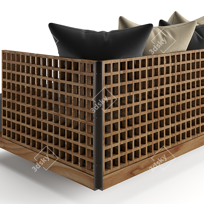 Modern Minotti Quadrado Sofa 3D model image 7